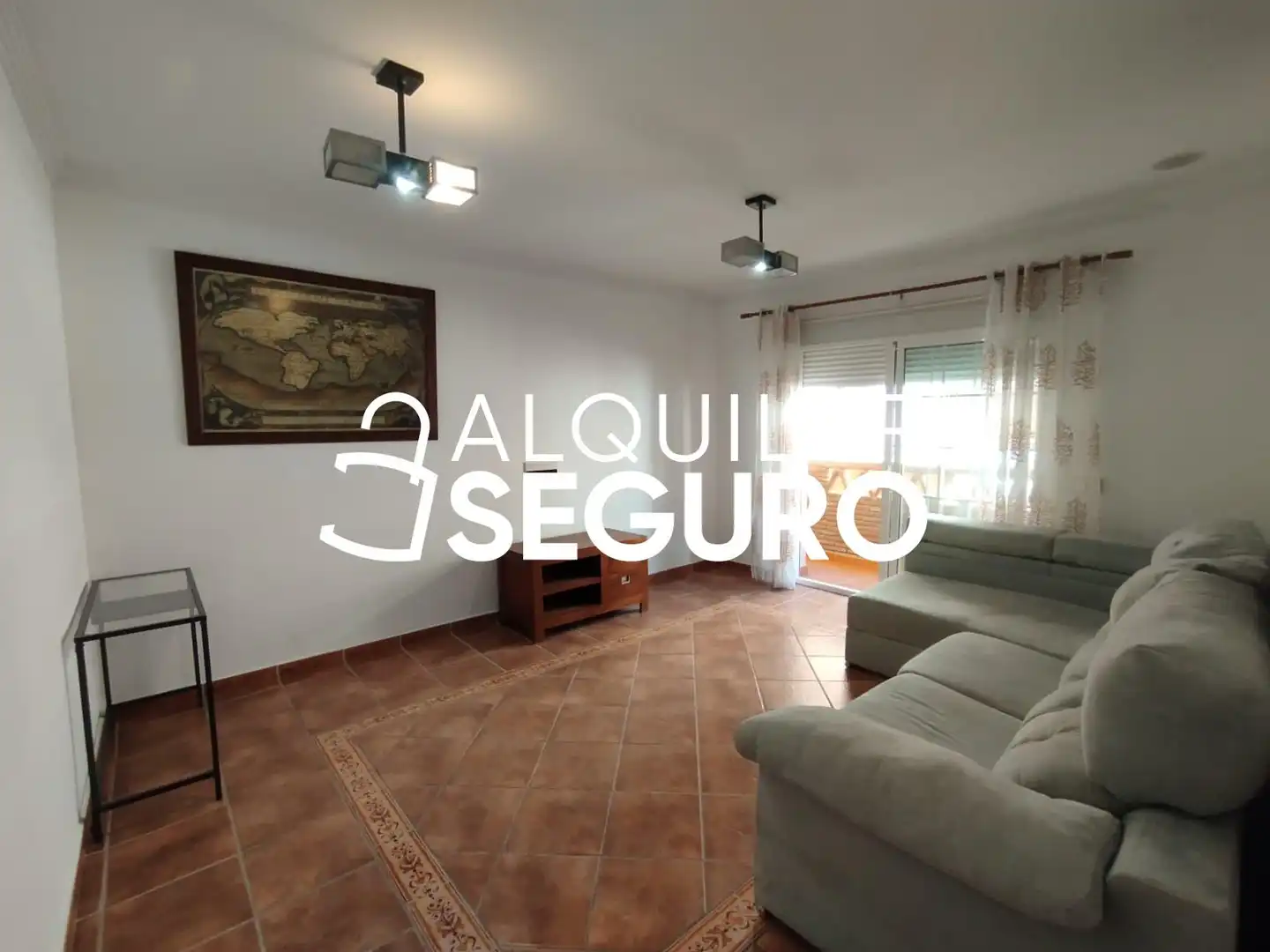 Sala de estar de Piso de alquiler en Mijas con Terraza y Amueblado