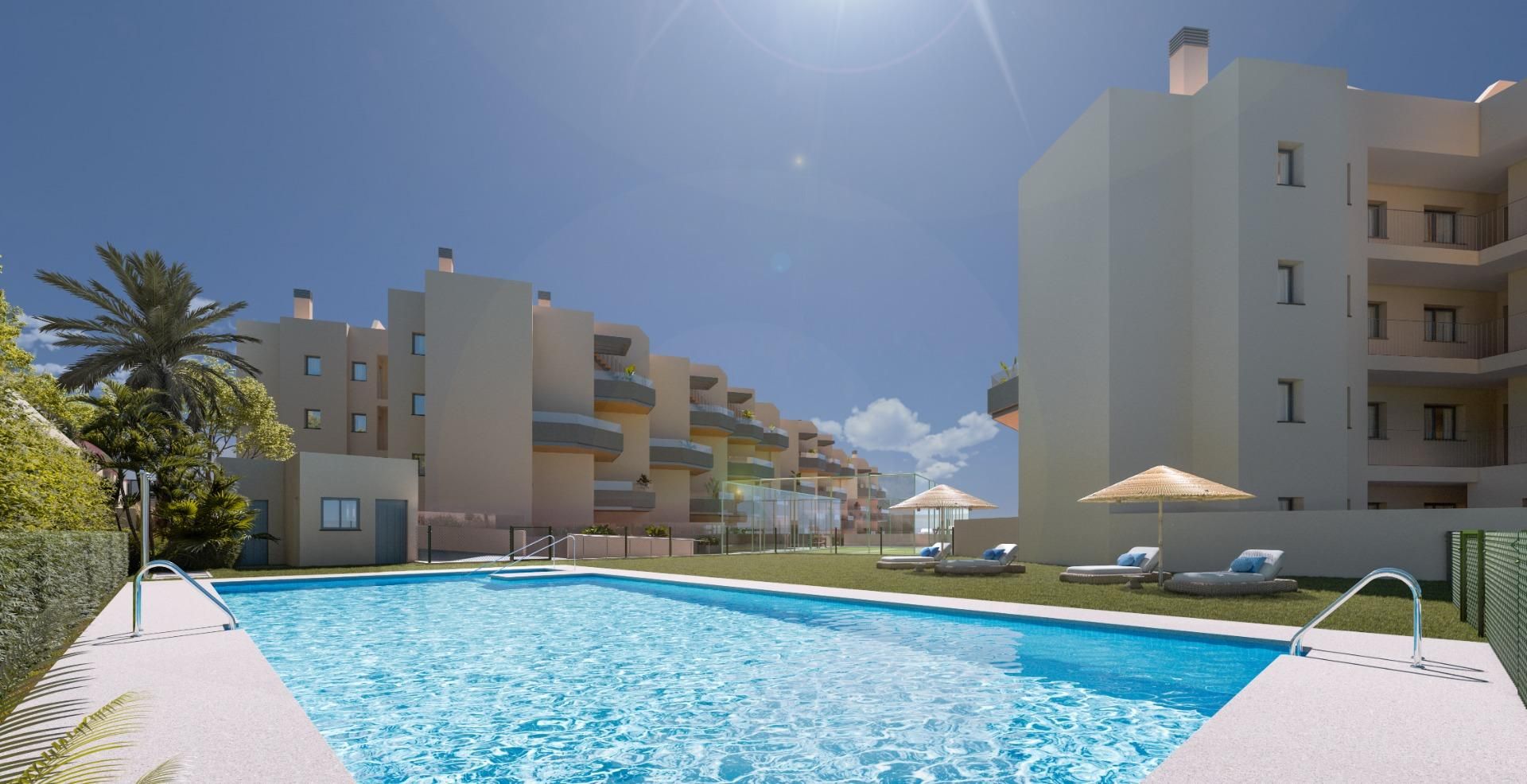 Swimming pool of Planta baja for sale in Torrox  with Air Conditioner, Heating and Terrace