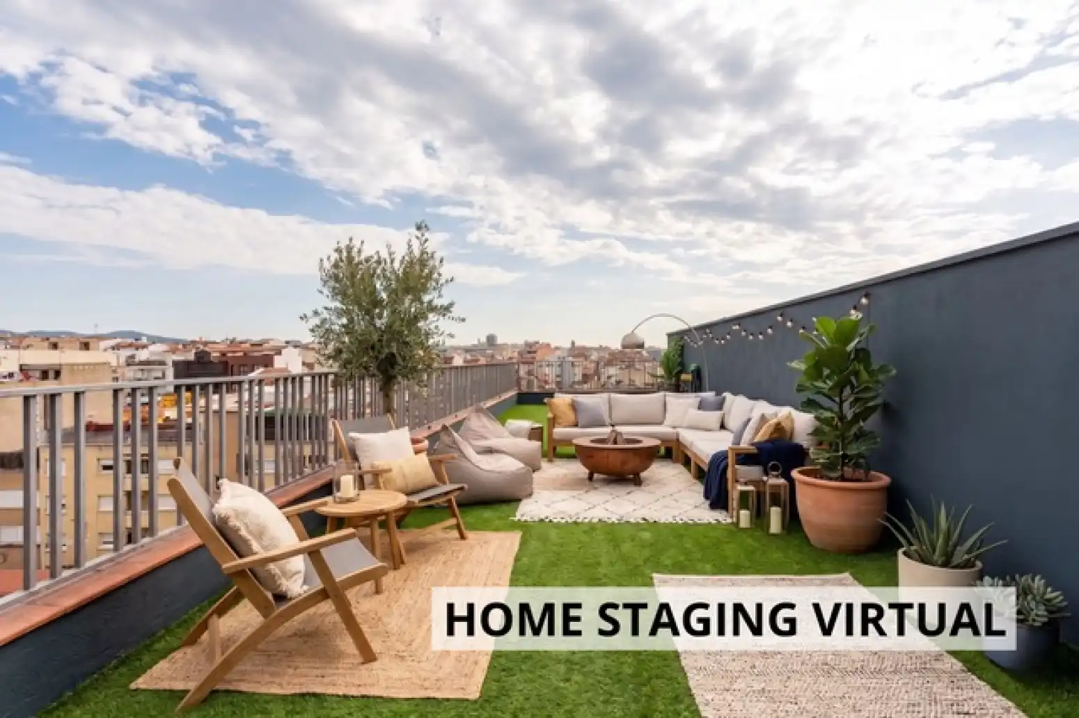 Terrasse von Dachboden zum Verkauf in Terrassa mit Parkett, Terrasse und Abstellraum
