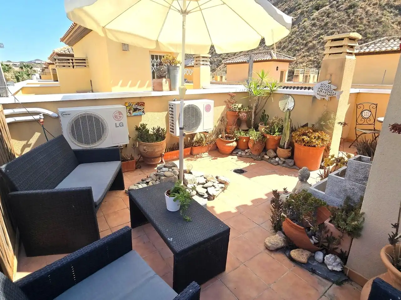 Terrace of Detached homes for sale in Zurgena  with Air Conditioner, Terrace and Swimming Pool