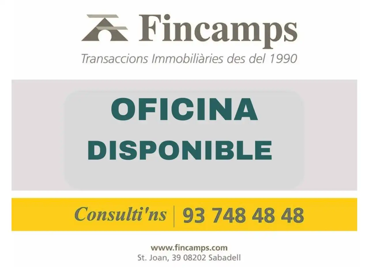 Oficina de alquiler en Sabadell con Aire acondicionado, Calefacción y Alarma