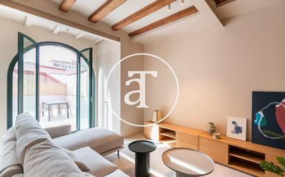 Living room of Flat to rent in  Barcelona Capital  with Air Conditioner, Heating and Terrace