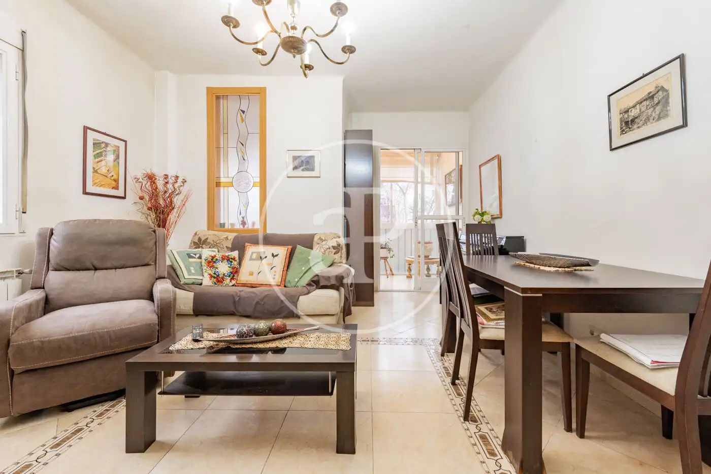 Sala d'estar de Pis en venda en  Madrid Capital amb Calefacció, Terrassa i Traster