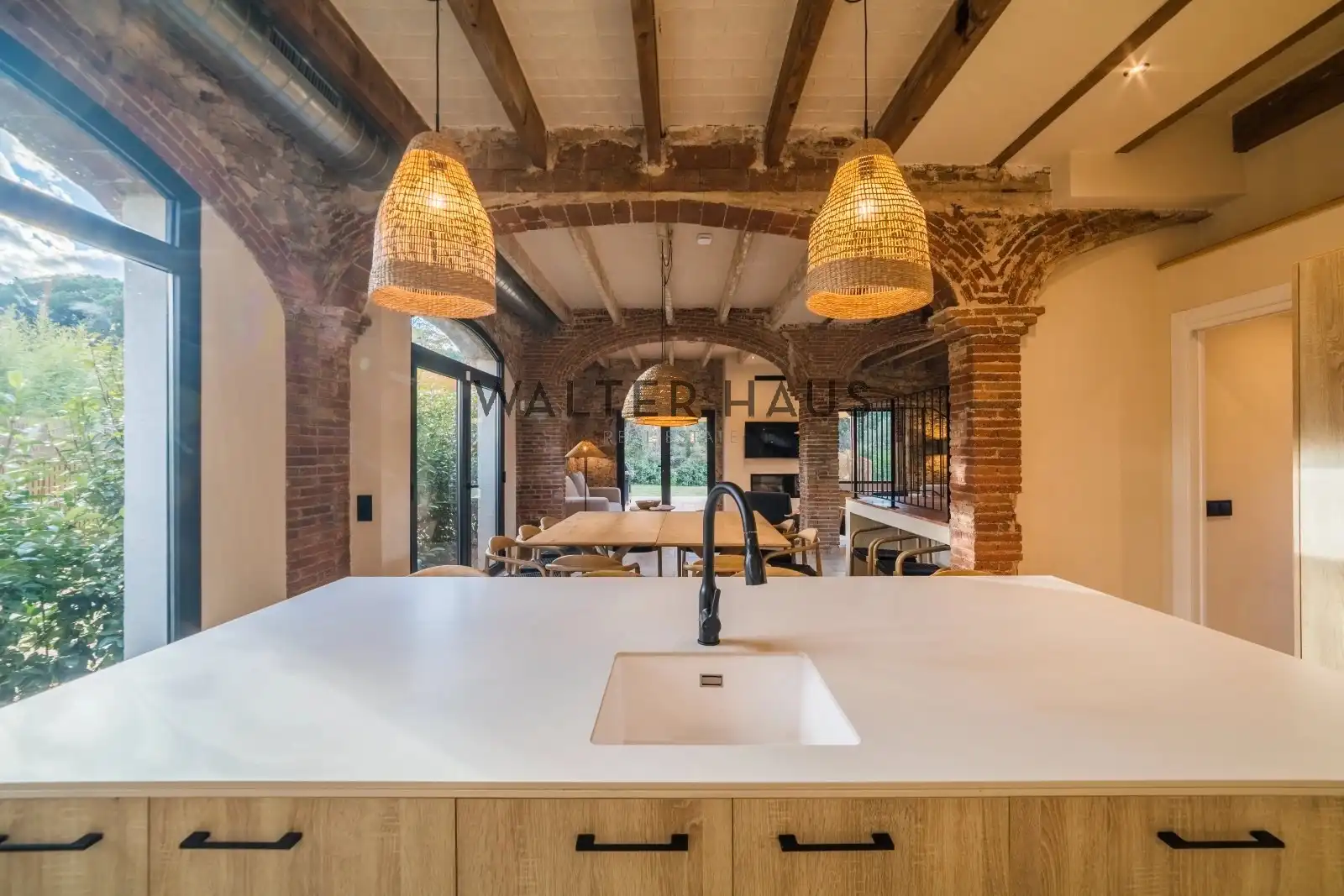 Cocina de Finca rústica en venta en Santa Cristina d'Aro con Calefacción, Jardín privado y Parquet