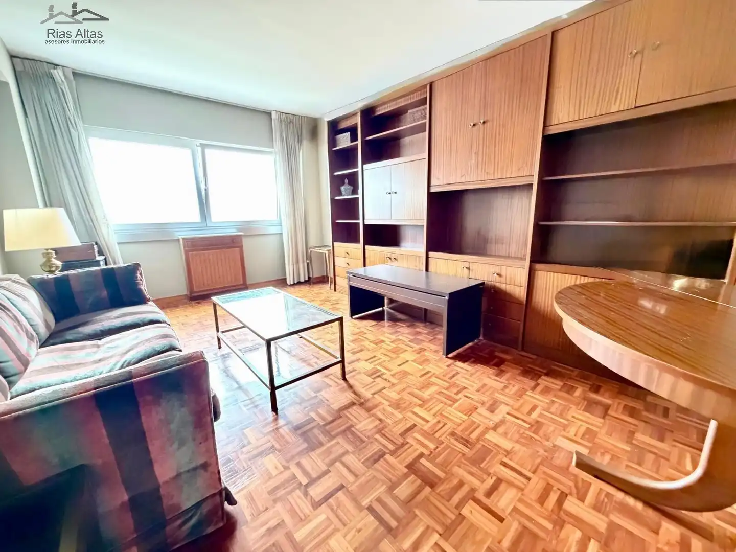 Living room of Flat for sale in A Coruña Capital   with Heating and Parquet flooring