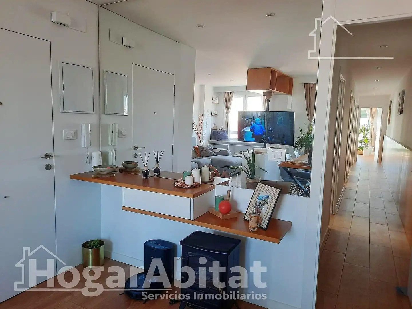Living room of Flat for sale in Albal  with Air Conditioner, Parquet flooring and Balcony