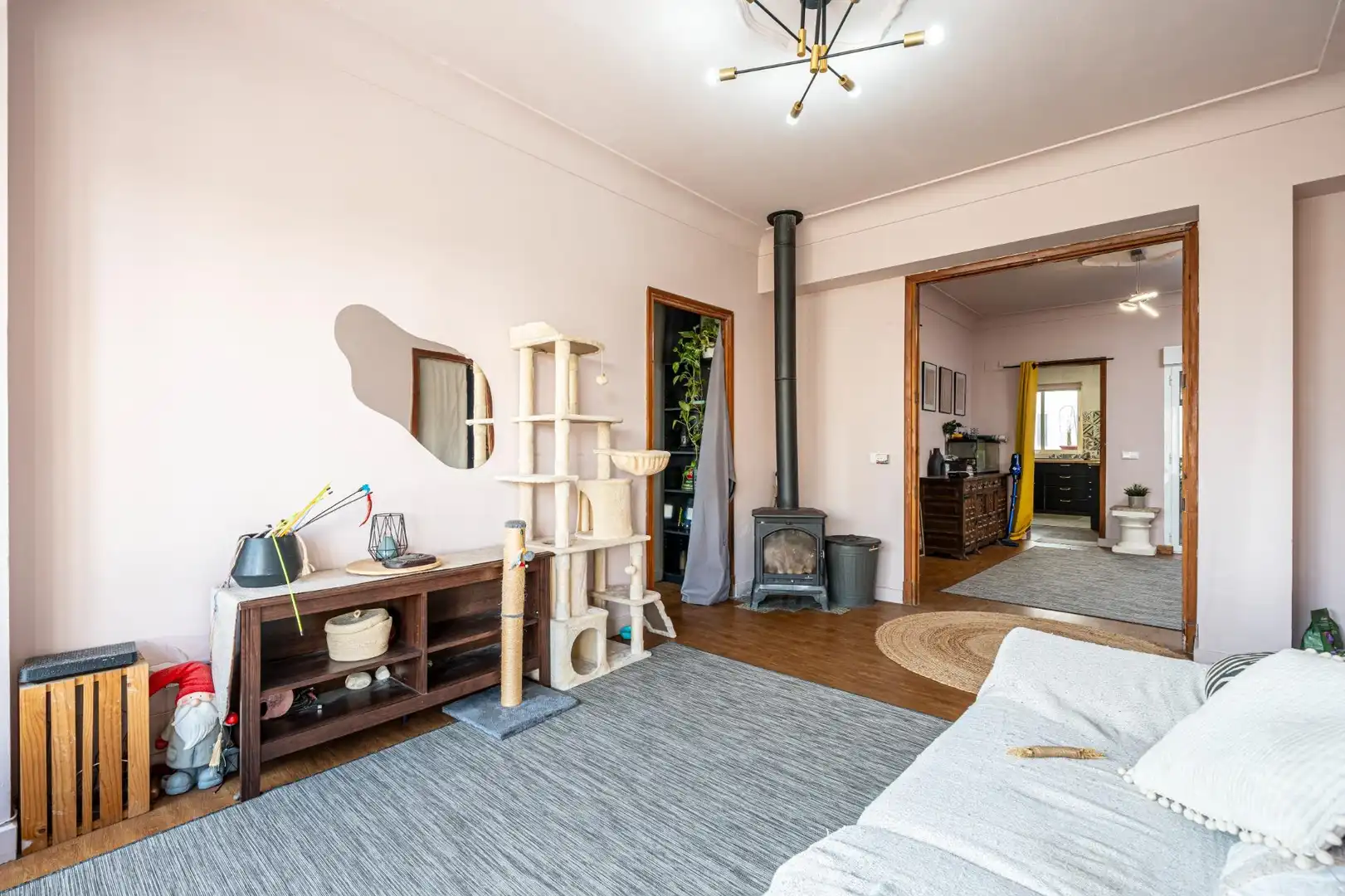 Sala de estar de Casa adosada en venta en  Palma de Mallorca con Aire acondicionado, Calefacción y Jardín privado