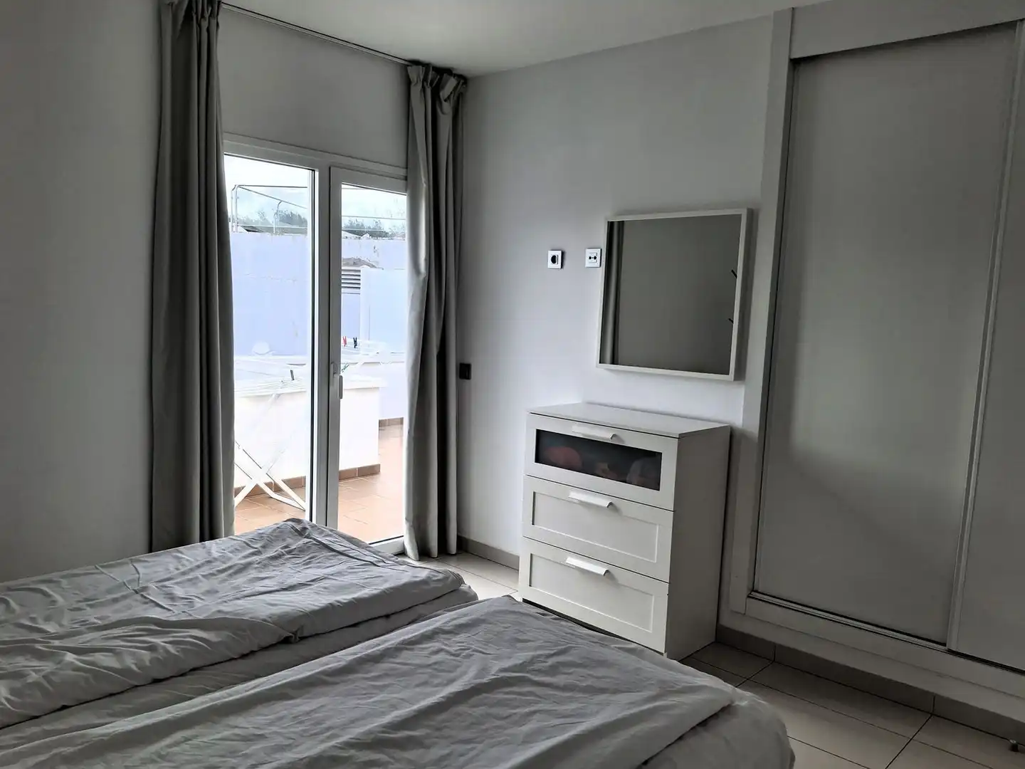Schlafzimmer von Wohnung zum Verkauf in Pájara mit Privatgarten, Terrasse und Gemeinschaftspool