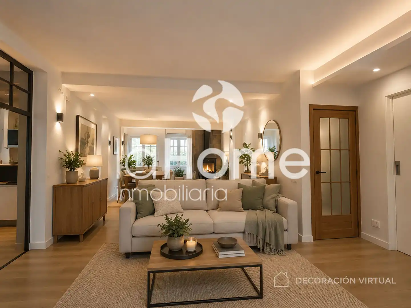 Wohnzimmer von Haus oder Chalet zum Verkauf in Paterna mit Klimaanlage, Privatgarten und Parkett