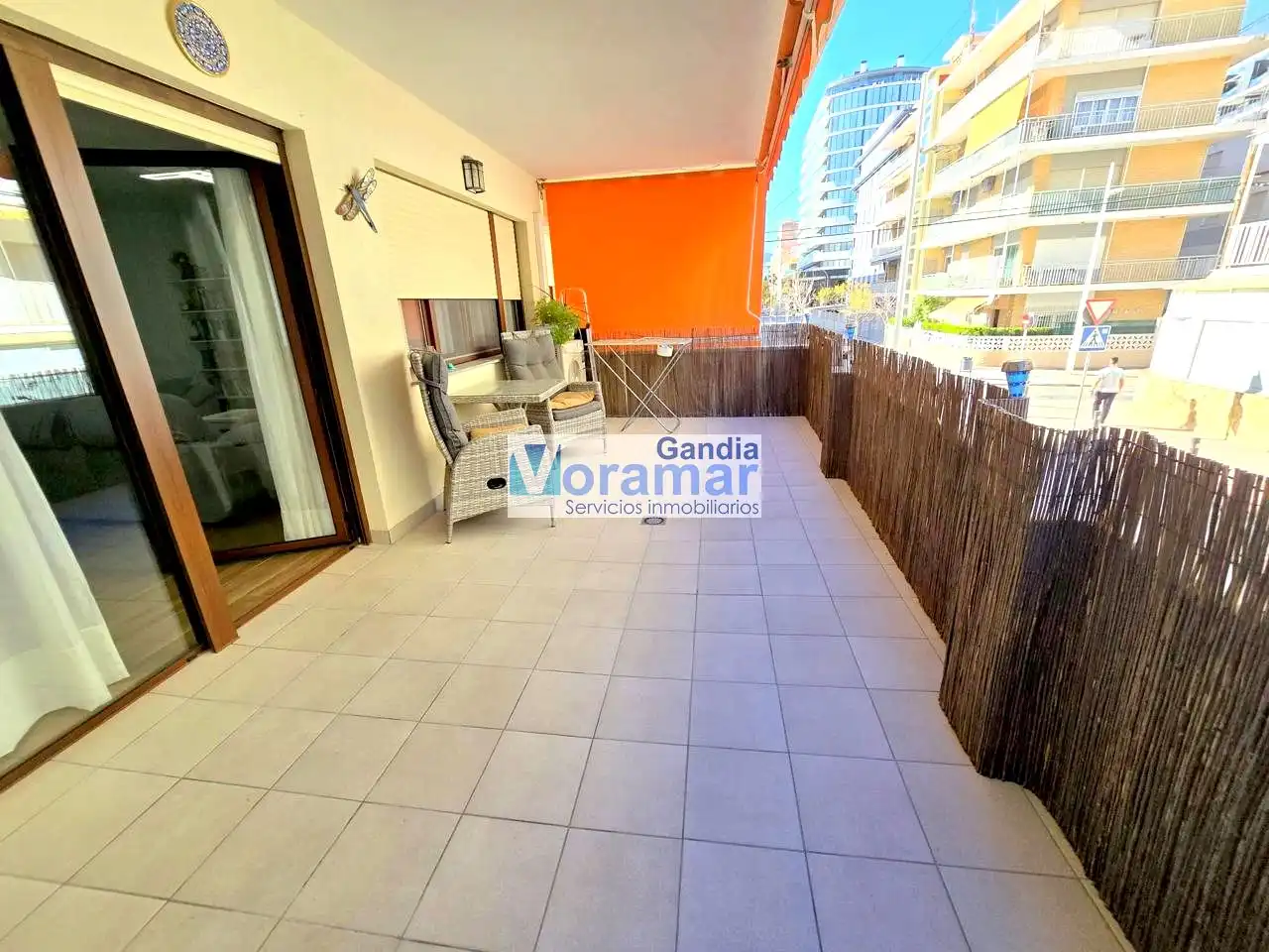 Terraza de Apartamento de alquiler en Gandia con Aire acondicionado, Terraza y Amueblado