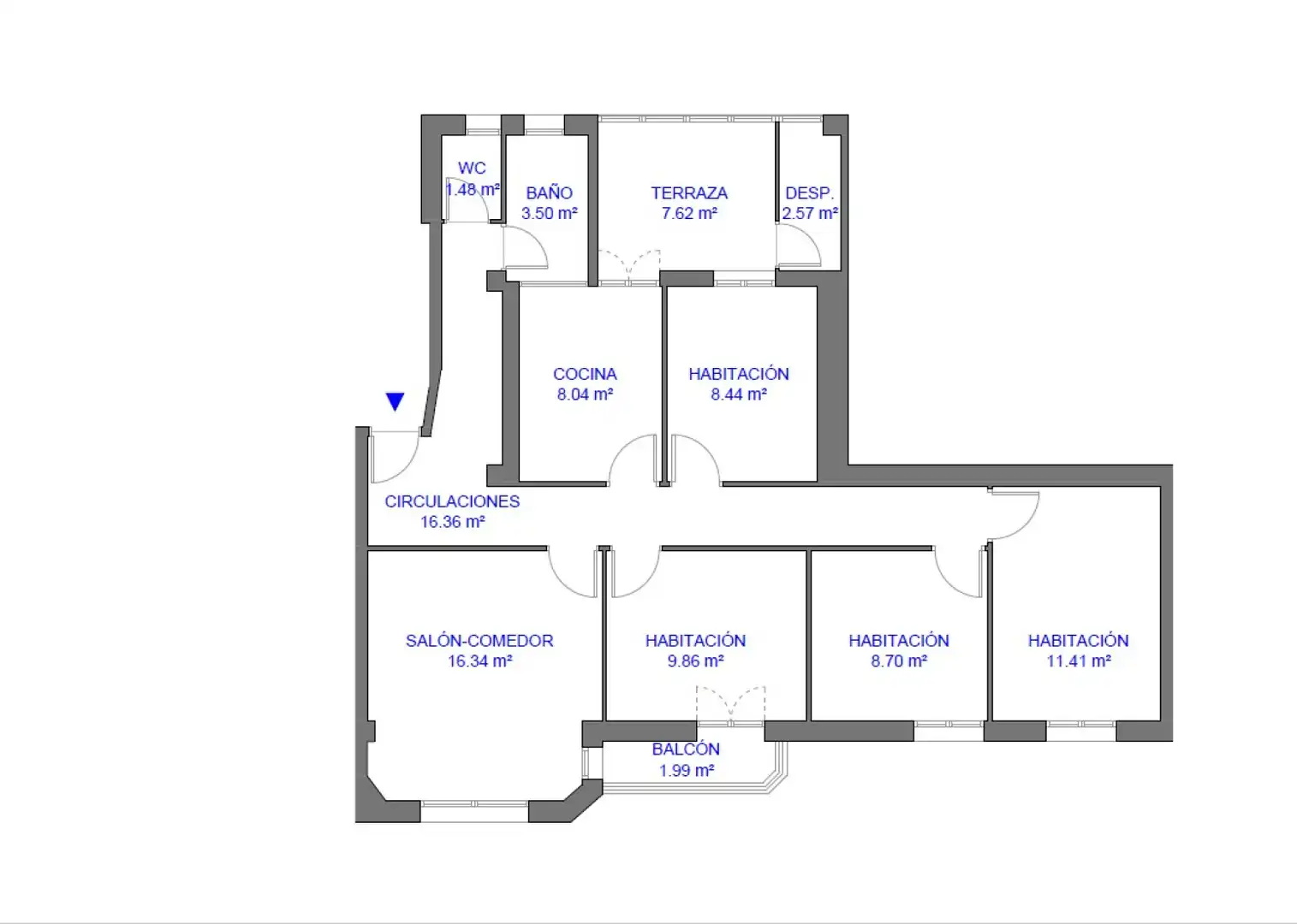 Piso en venta en  Pamplona / Iruña con Parquet y Balcón