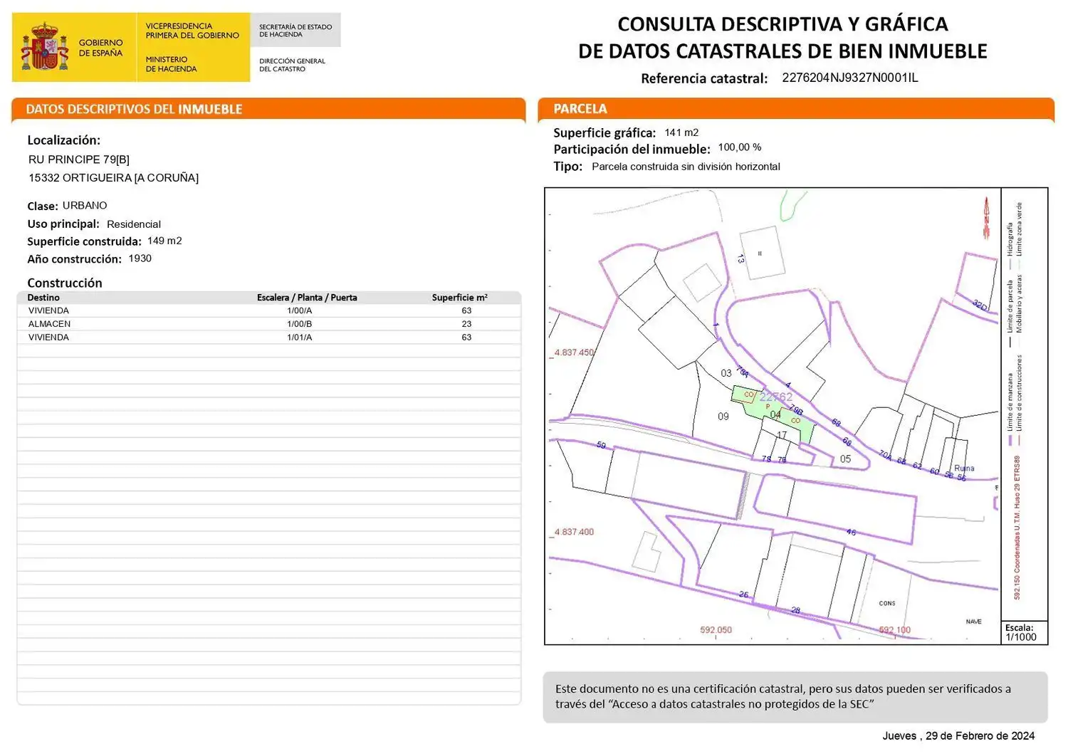 Vista exterior de Casa o xalet en venda en Ortigueira amb Jardí privat i Terrassa