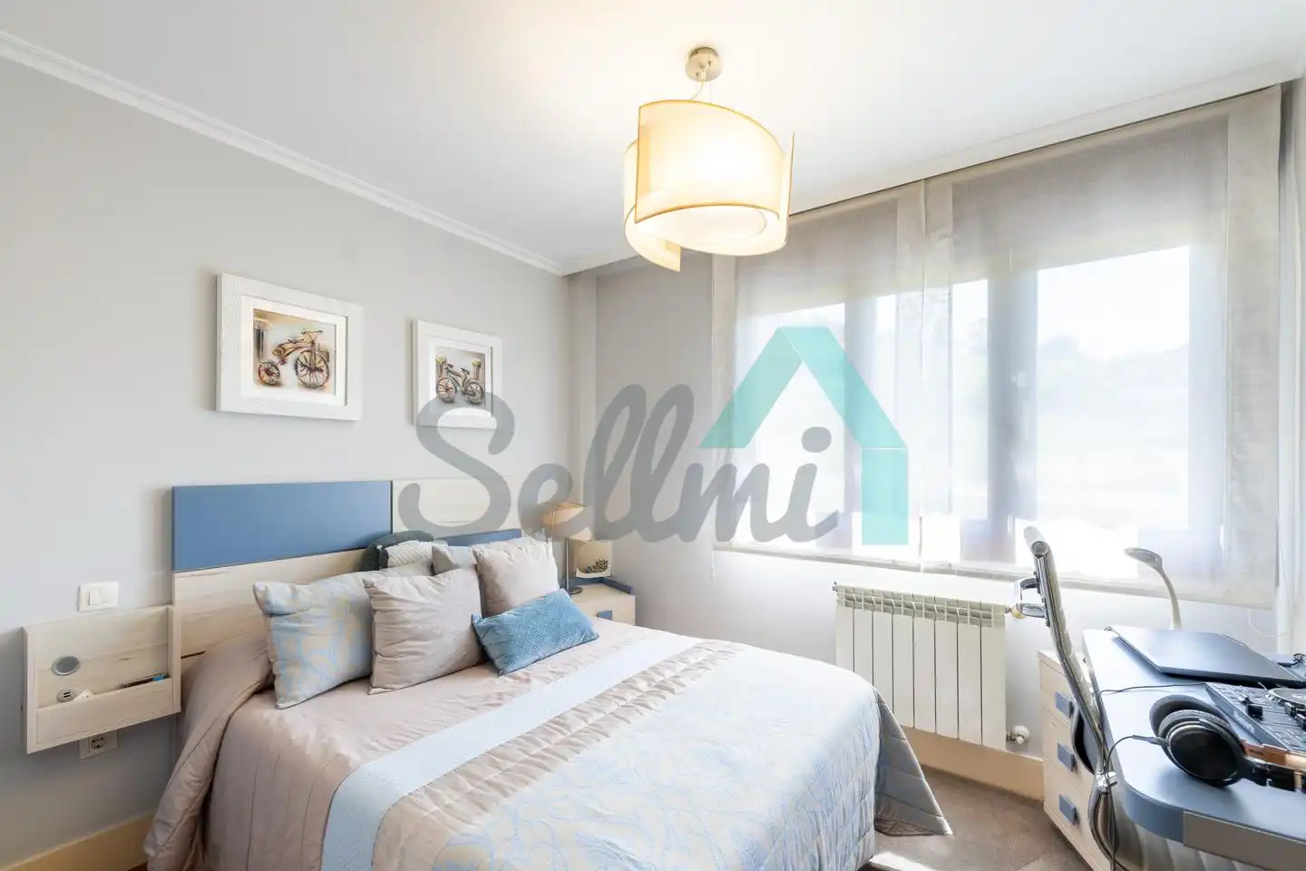 Schlafzimmer von Einfamilien-Reihenhaus zum Verkauf in Vegadeo mit Heizung, Privatgarten und Terrasse