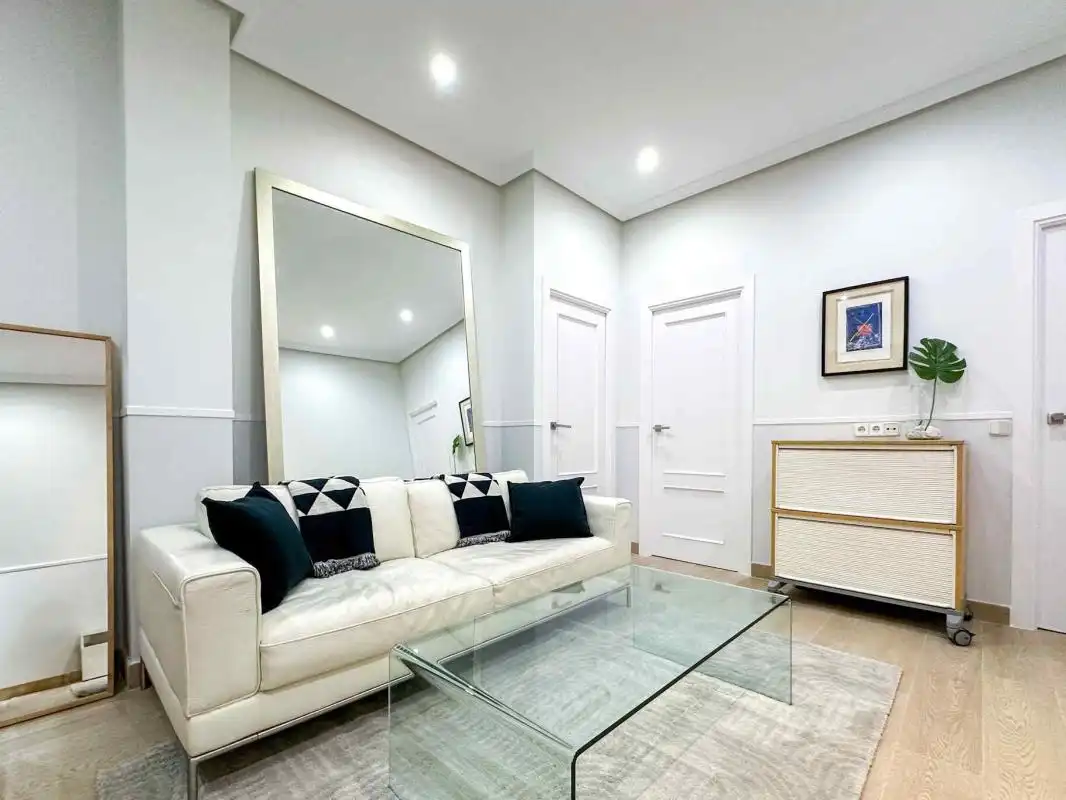 Sala de estar de Planta baja de alquiler en Madrid con Calefacción y Amueblado