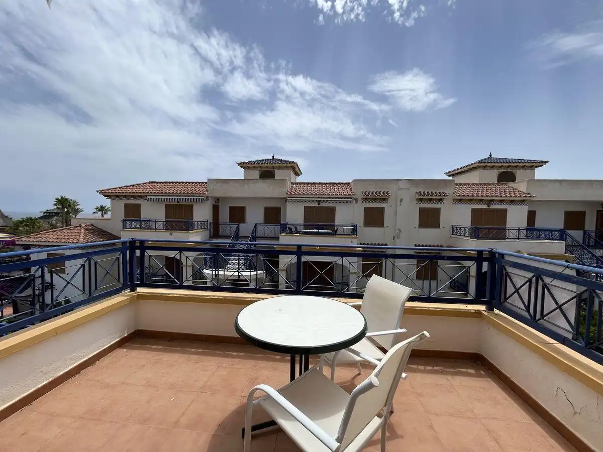 Terrasse von Wohnung zur Miete in Vera mit Klimaanlage, Terrasse und Schwimmbad
