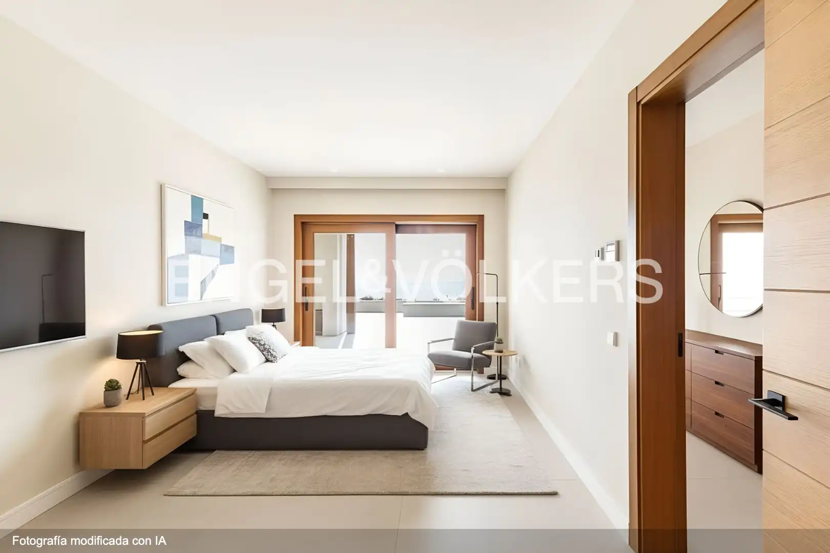Schlafzimmer von Country house zum Verkauf in Sant Andreu de Llavaneres mit Klimaanlage, Heizung und Privatgarten