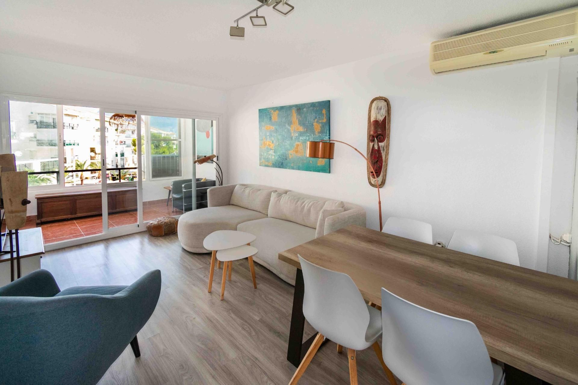 Living room of Apartment to rent in L'Alfàs del Pi  with Air Conditioner and Terrace