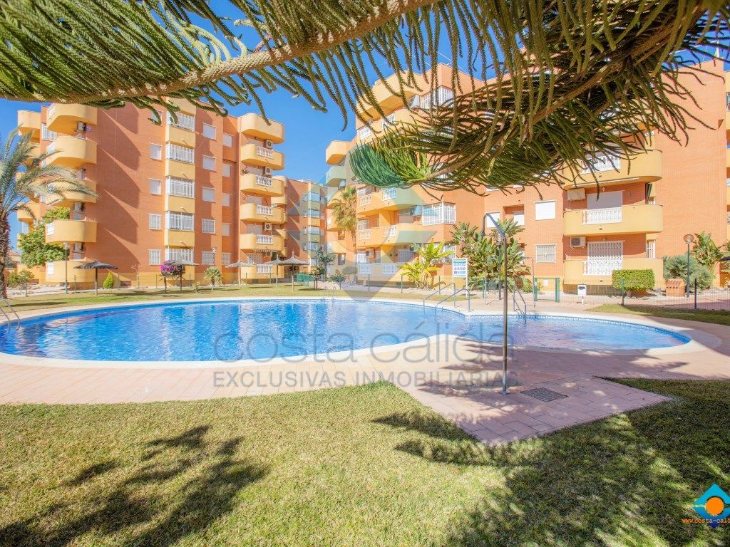 Swimming pool of Flat for sale in Mazarrón  with Air Conditioner, Private garden and Terrace
