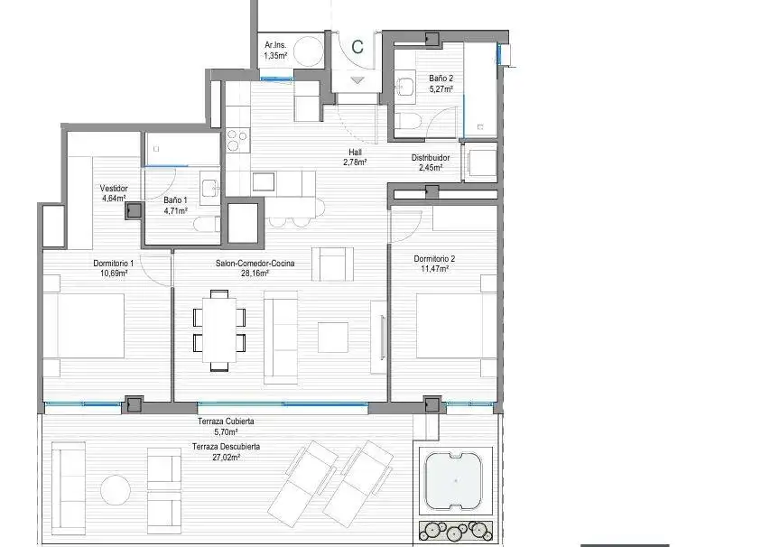 Apartamento en venta en Fuengirola con Aire acondicionado, Terraza y Trastero