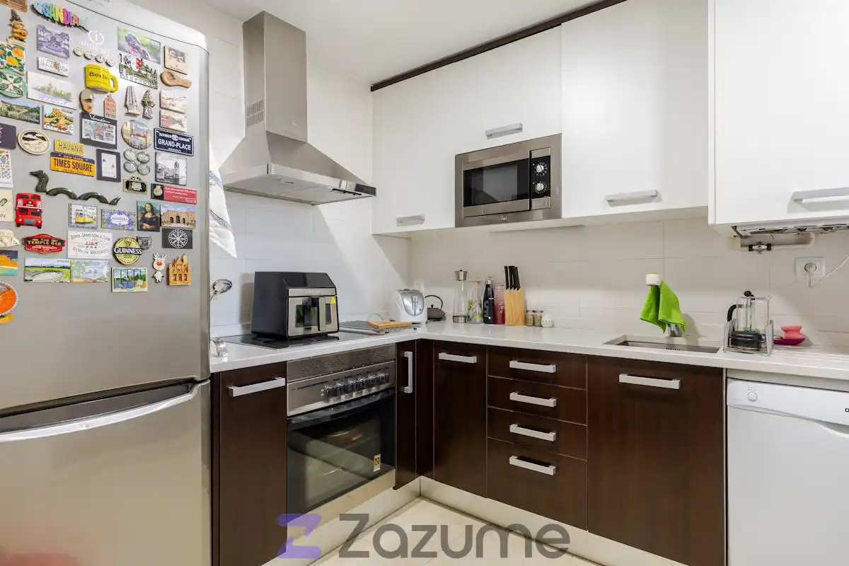 Kitchen of Flat for rent in Pozuelo de Alarcón  with Air Conditioner, Heating and Parquet flooring