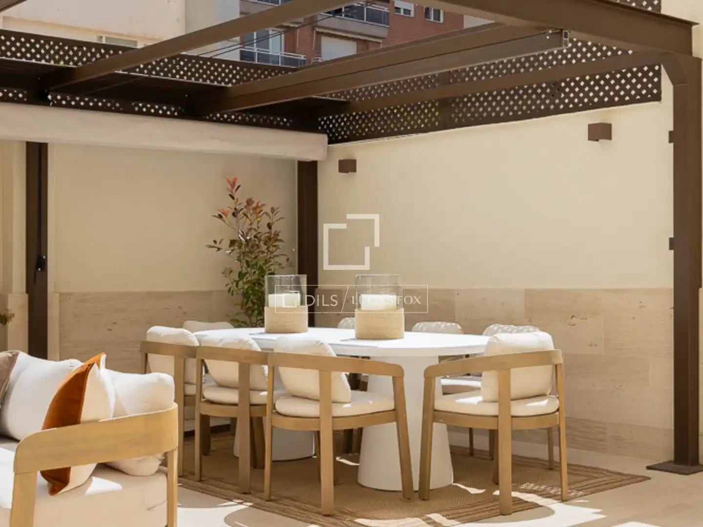 Terrasse von Wohnung zum Verkauf in Los Molinos mit Klimaanlage, Heizung und Parkett