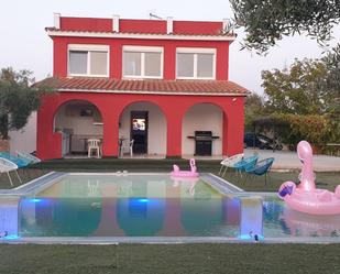 Swimming pool of House or chalet for sale in Badajoz Capital  with Air Conditioner and Swimming Pool