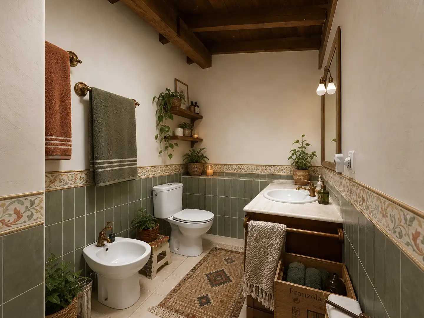 Baño de Finca rústica en venta en Villarcayo de Merindad de Castilla la Vieja con Calefacción, Terraza y Amueblado