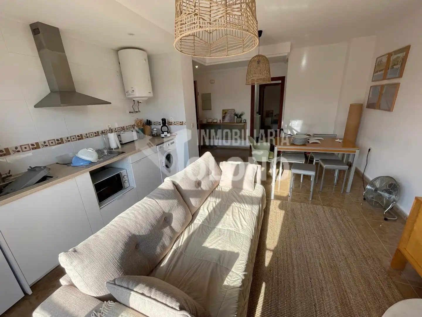 Sala d'estar de Apartament en venda en Casalarreina amb Calefacció, Parquet i Moblat
