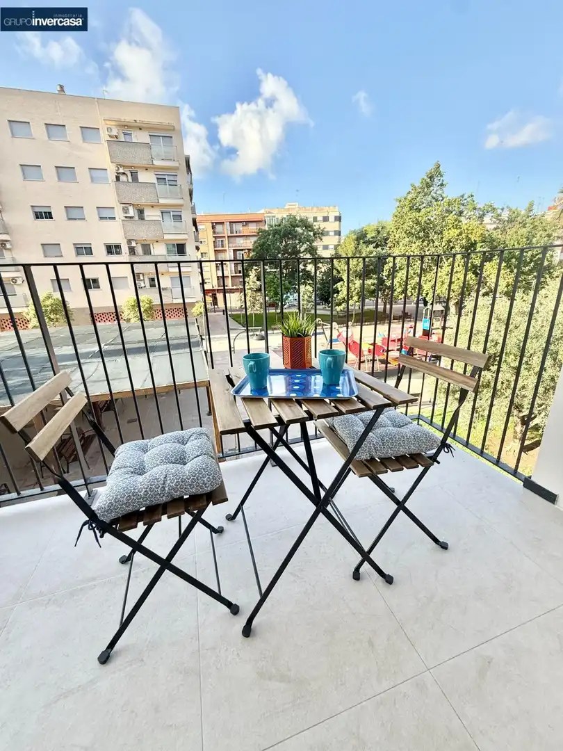 Terrasse von Wohnung zur Miete in Quart de Poblet mit Klimaanlage, Abstellraum und Möbliert