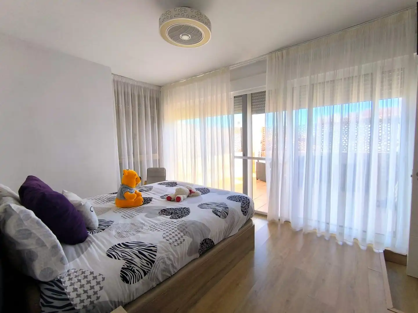 Schlafzimmer von Maisonette zum Verkauf in Alhaurín de la Torre mit Klimaanlage, Parkett und Terrasse