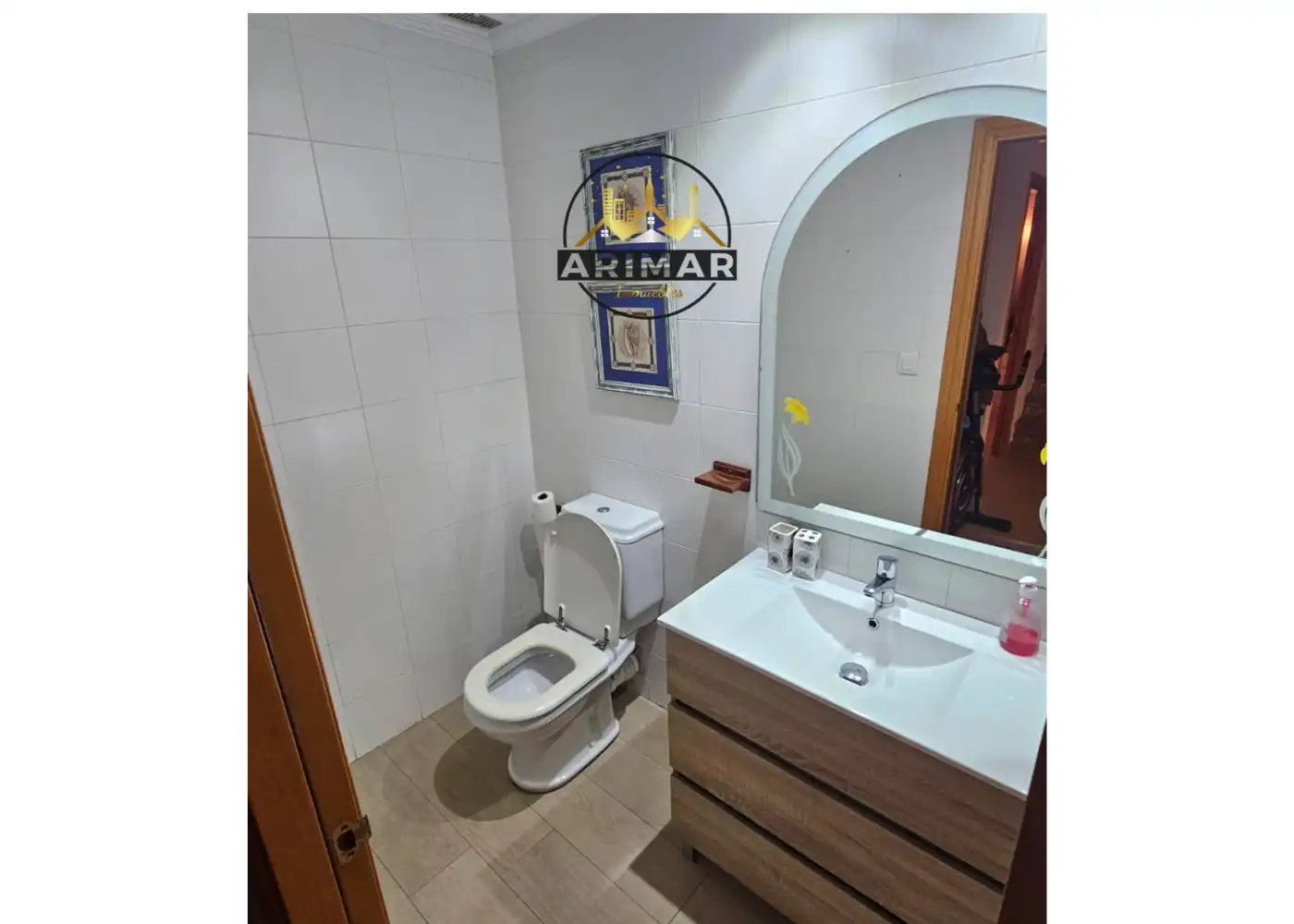 Badezimmer von Einfamilien-Reihenhaus zum Verkauf in Castellón de la Plana / Castelló de la Plana mit Klimaanlage, Heizung und Terrasse