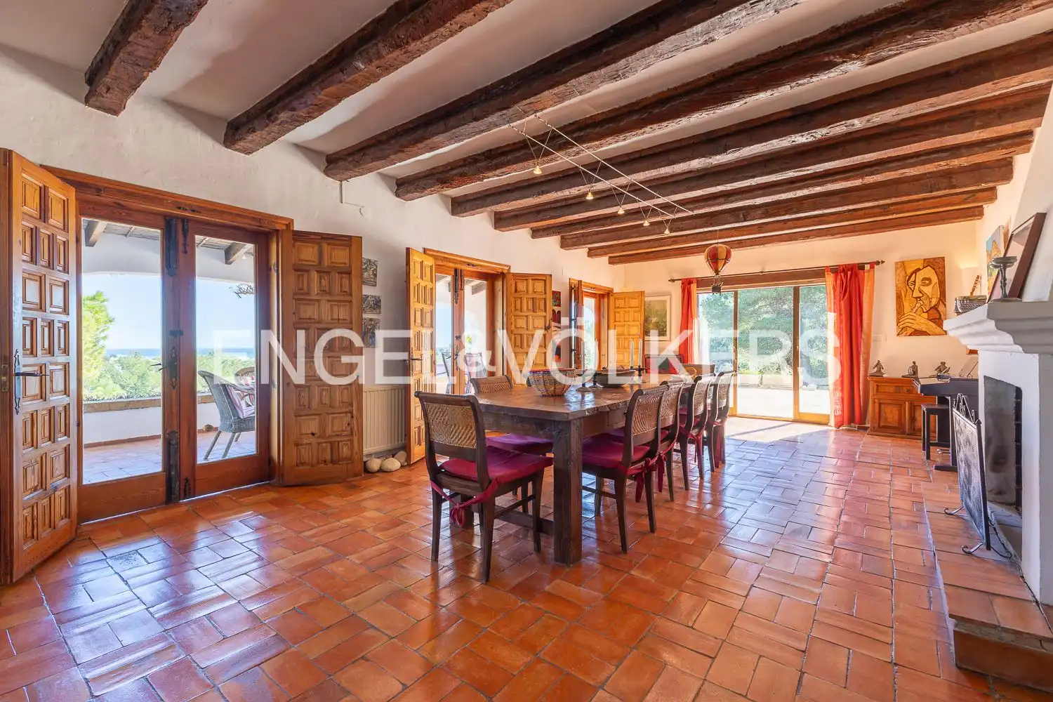 Dining room of Houses for sale in Jávea / Xàbia  with Air Conditioner, Heating and Private garden