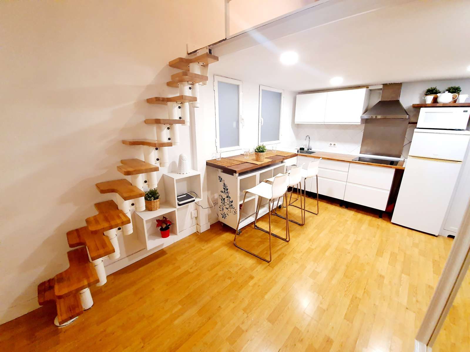 Cuina de Apartament per a compartir en  Madrid Capital amb Aire condicionat, Calefacció i Terrassa