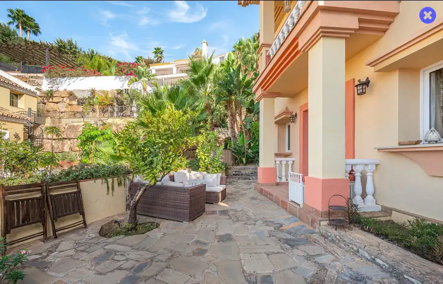 Terraza de Casa o chalet en venta en Istán con Aire acondicionado, Jardín privado y Piscina