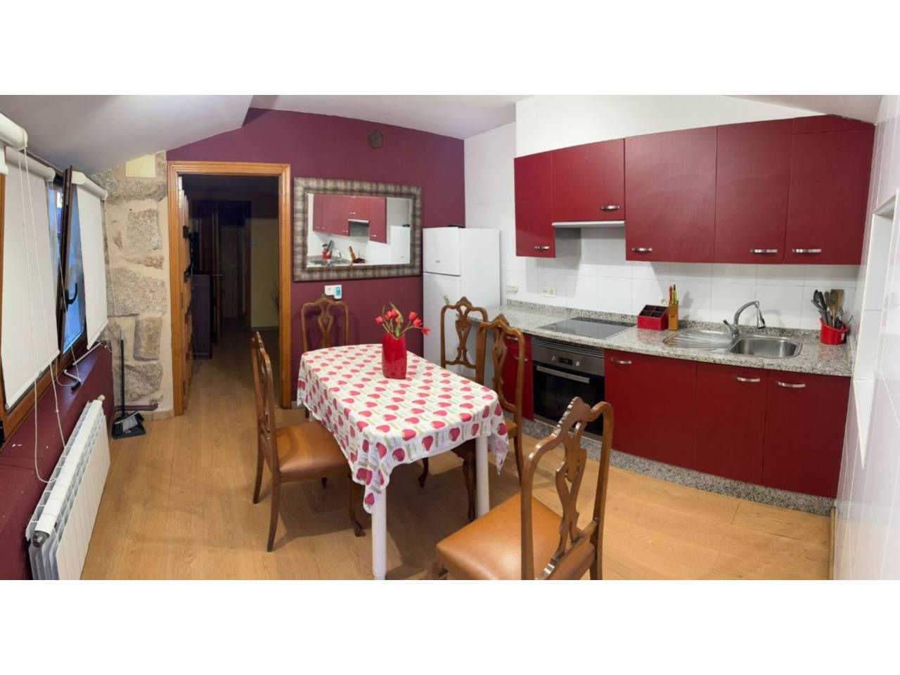 Kitchen of House or chalet to rent in Ourense Capital   with Heating, Private garden and Furnished