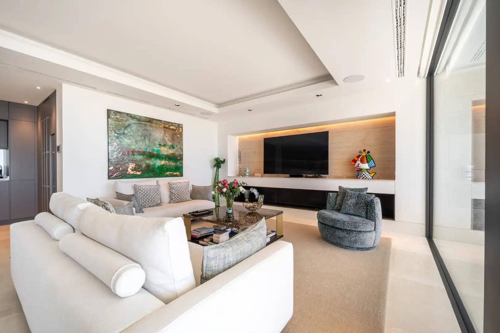 Sala de estar de Apartamento en venta en Benahavís con Aire acondicionado, Terraza y Trastero