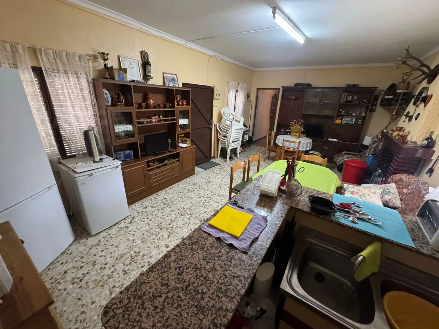Cocina de Finca rústica en venta en Valdepeñas con Piscina