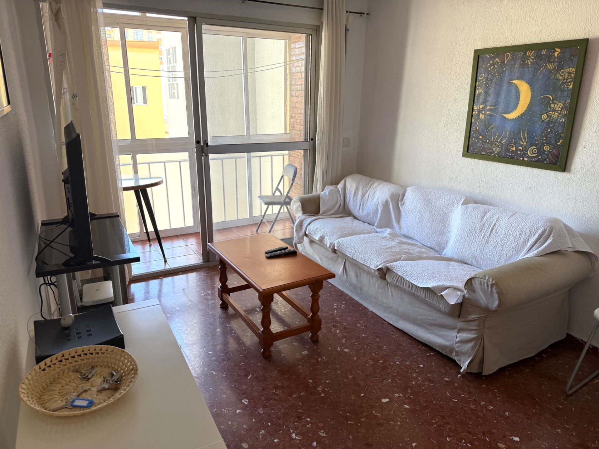 Living room of Flat to rent in Málaga Capital  with Terrace, Furnished and Oven