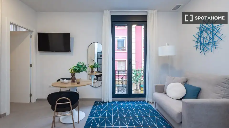 Sala de estar de Piso de alquiler en Valencia con Aire acondicionado, Calefacción y Amueblado