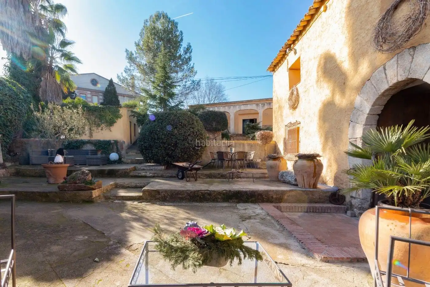 Terrassa de Finca rústica en venda en Subirats amb Aire condicionat, Calefacció i Jardí privat