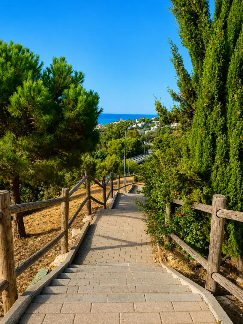 Außenansicht von Wohnung zur Miete in Benalmádena mit Klimaanlage, Möbliert und Ofen