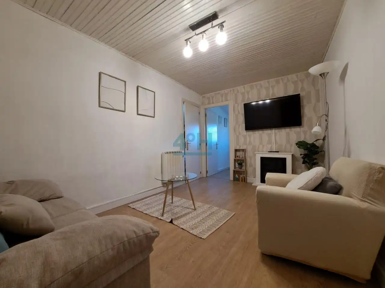 Living room of Apartments for sale in Ourense Capital   with Heating and Furnished