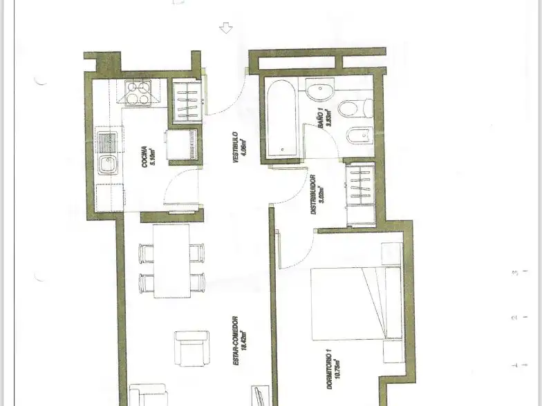 Flat for rent in Madrid  with Air Conditioner, Heating and Parquet flooring