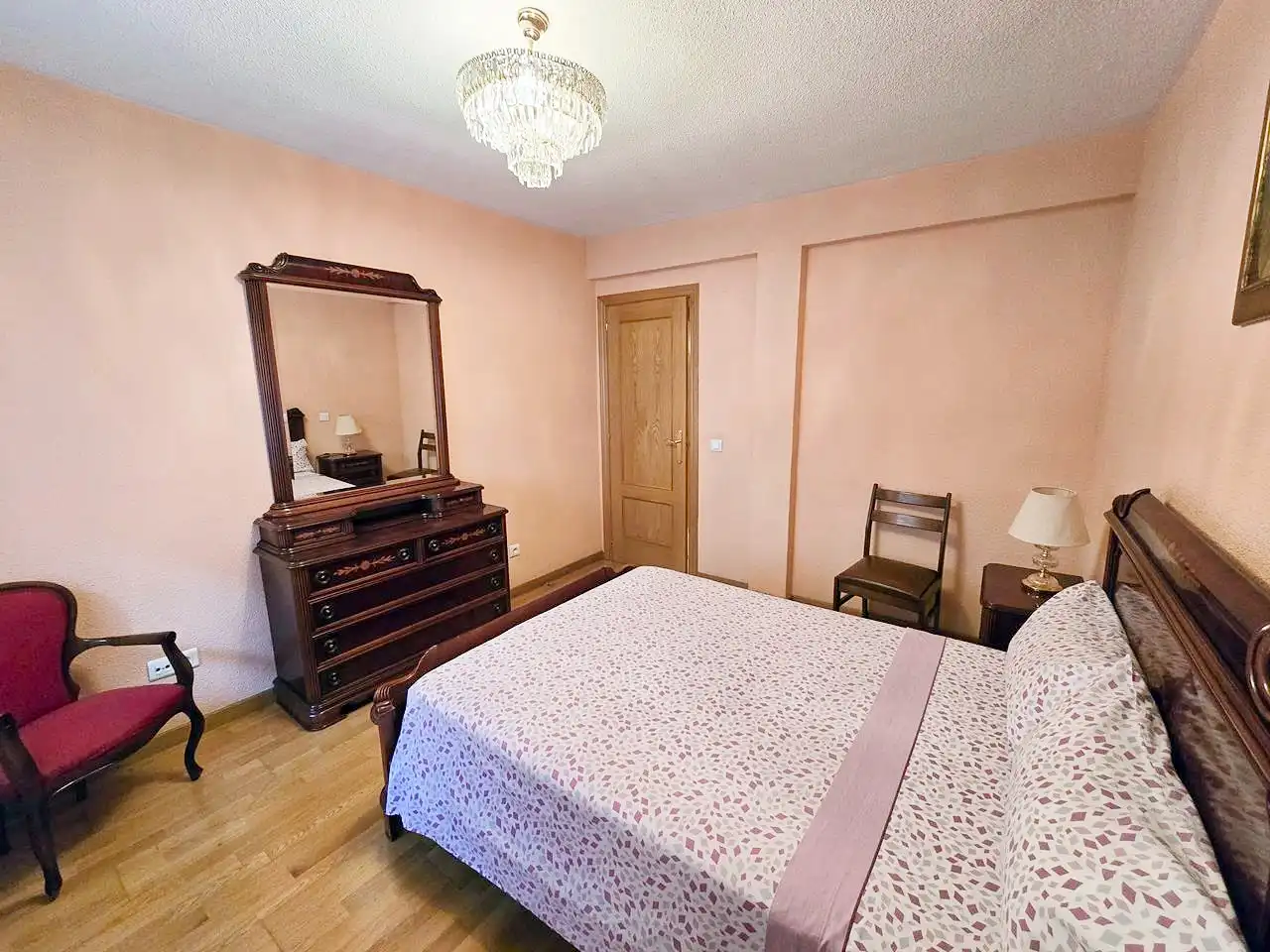 Schlafzimmer von Wohnung zur Miete in Leganés mit Klimaanlage, Heizung und Parkett