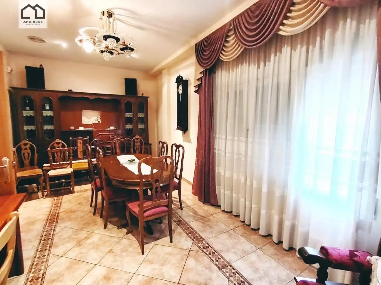 Dining room of Houses for rent in La Font de la Figuera  with Air Conditioner, Terrace and Furnished