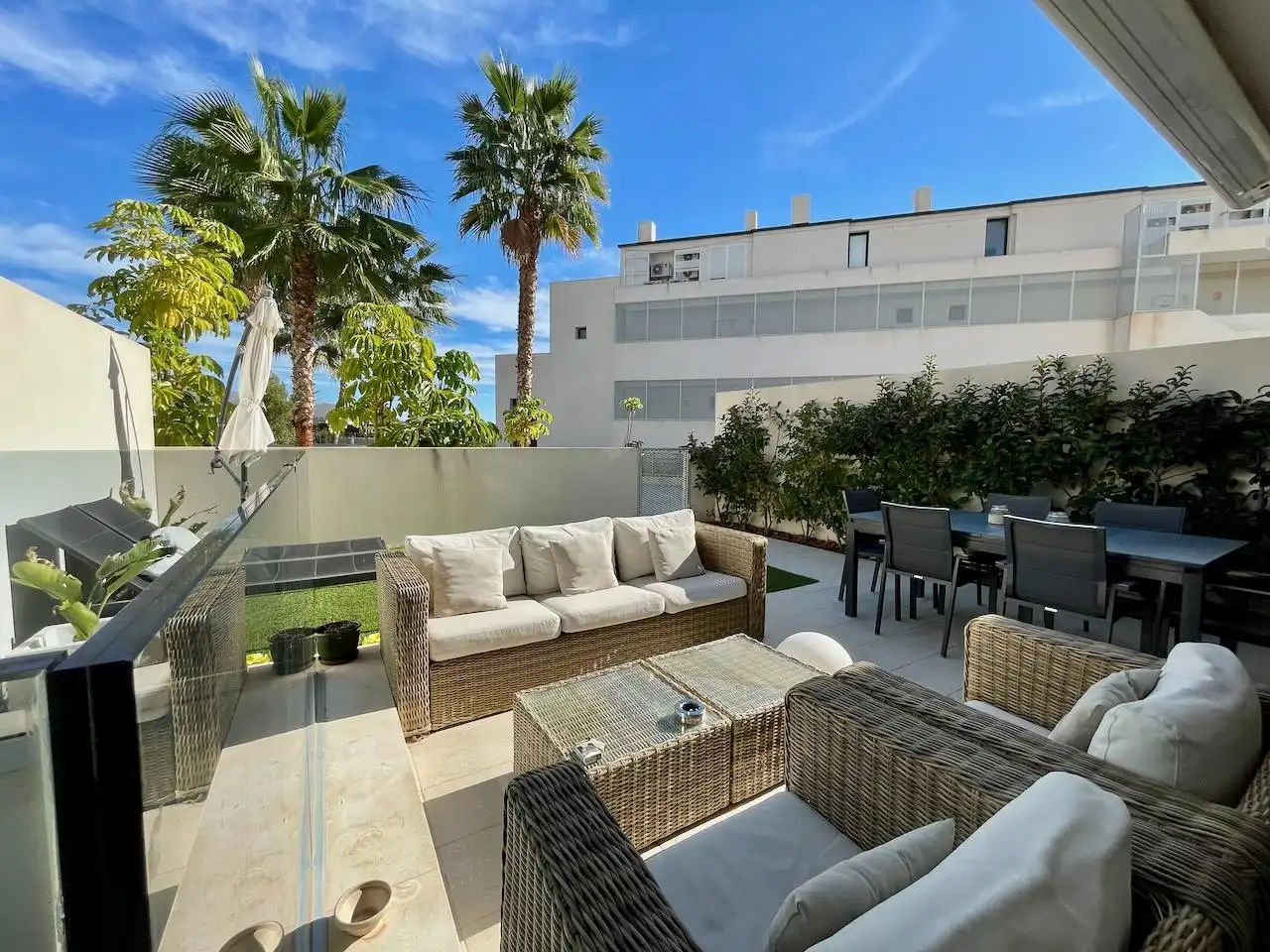 Terrasse von Wohnung zum Verkauf in Finestrat mit Klimaanlage, Heizung und Terrasse