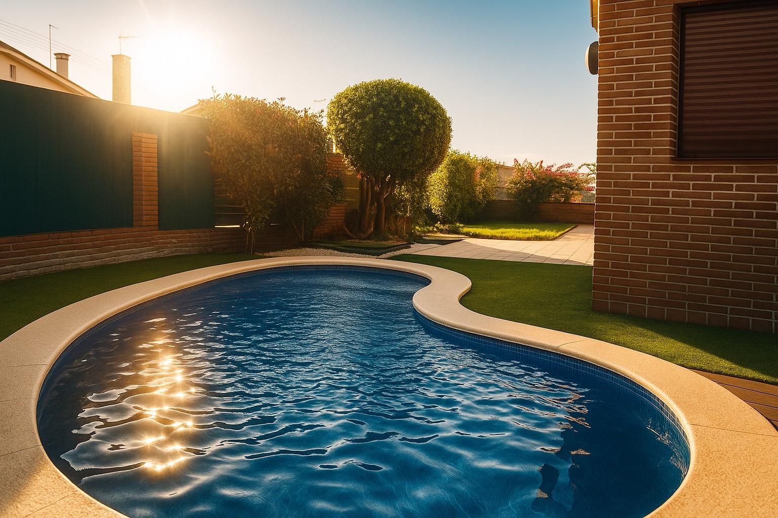 Swimming pool of Single-family semi-detached for sale in Lliçà de Vall  with Air Conditioner, Heating and Private garden