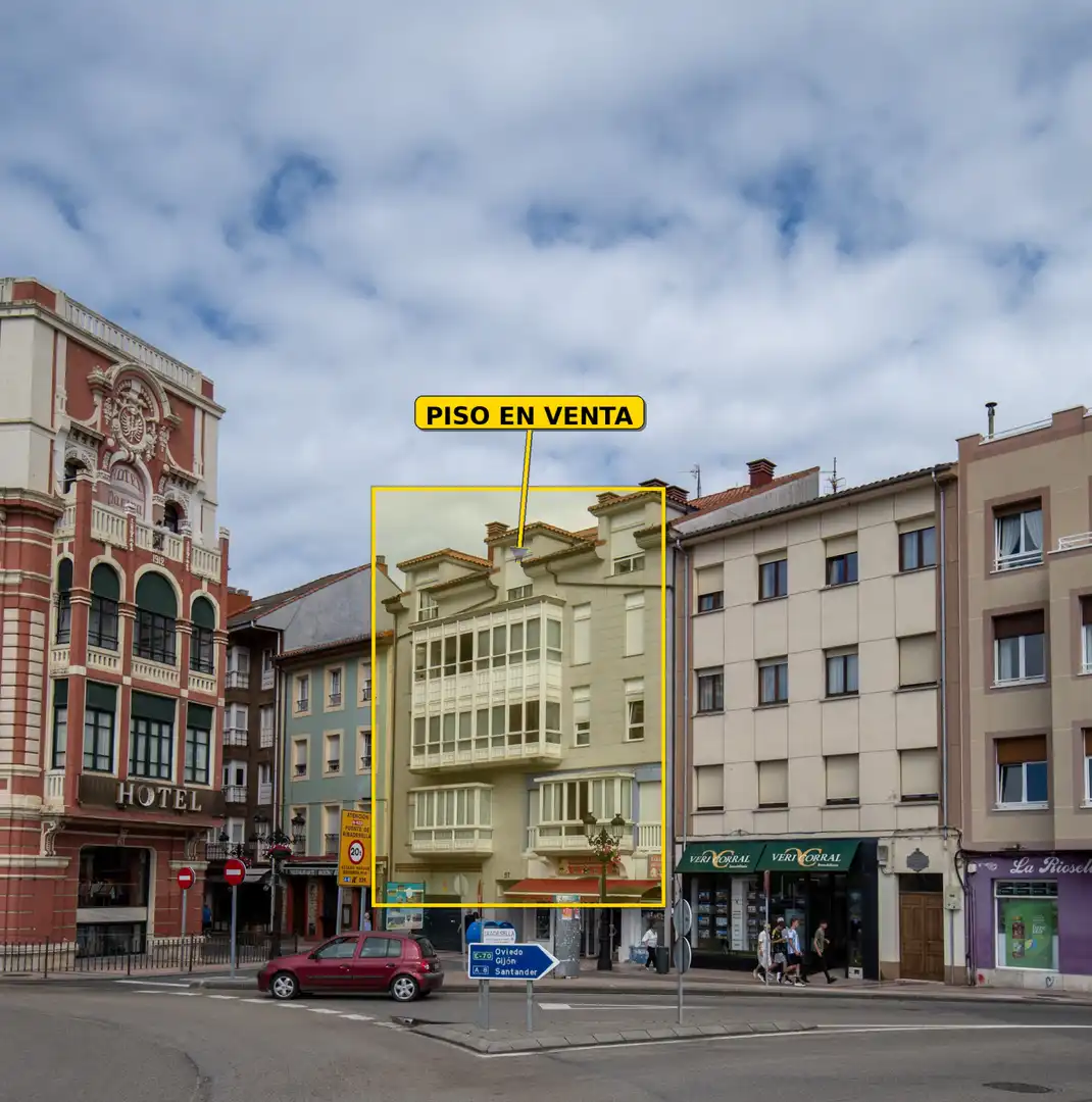 Vista exterior de Piso en venta en Ribadesella con Calefacción, Parquet y Trastero