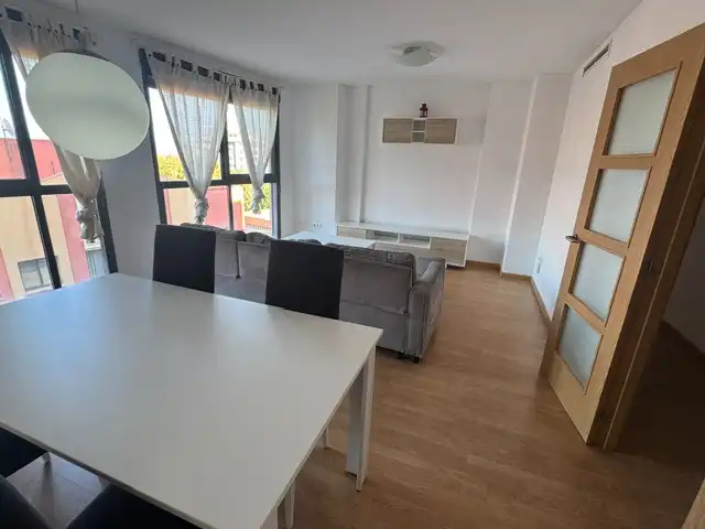 Living room of Flat for sale in L'Alcora  with Air Conditioner, Parquet flooring and Furnished