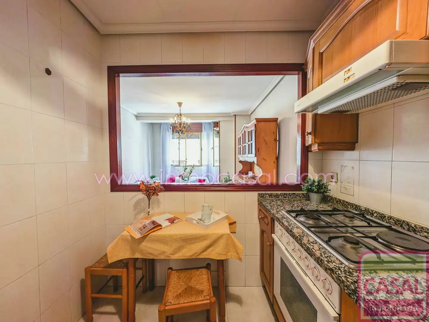 Kitchen of Flat for sale in Mieres (Asturias)  with Heating, Terrace and Furnished